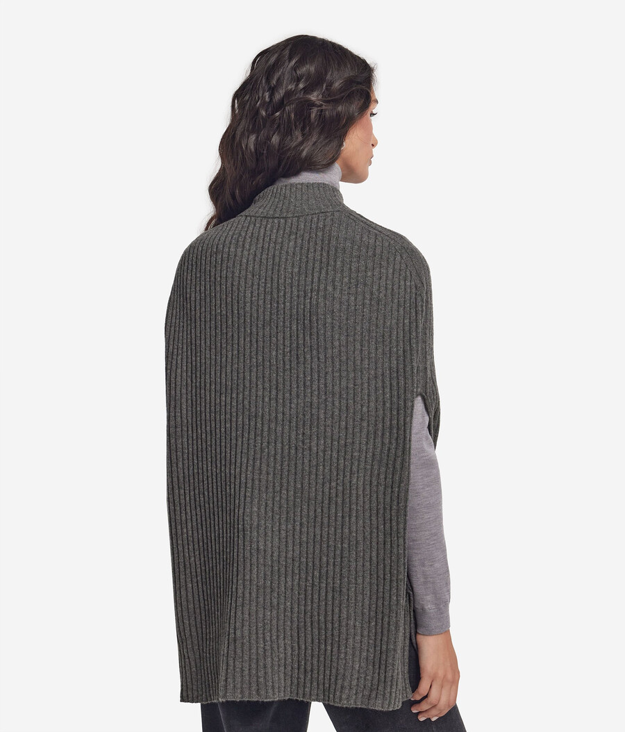 mantella in ultrasoft cashmere a coste