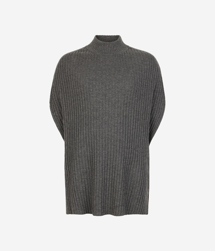 mantella in ultrasoft cashmere a coste