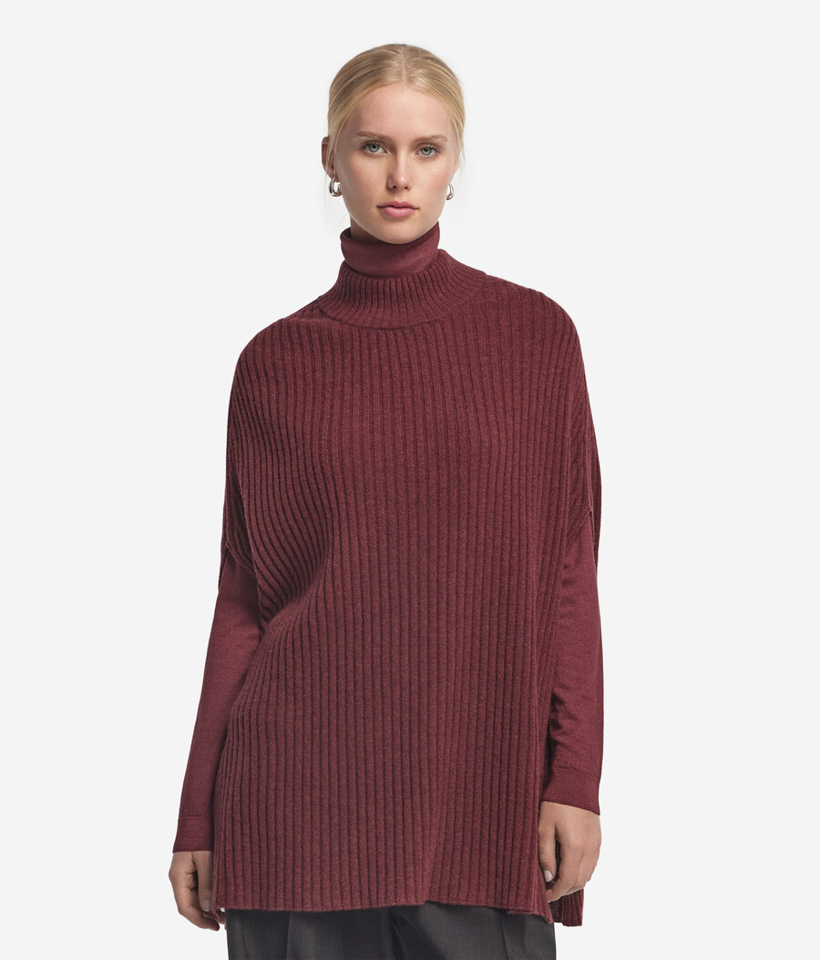 mantella in ultrasoft cashmere a coste