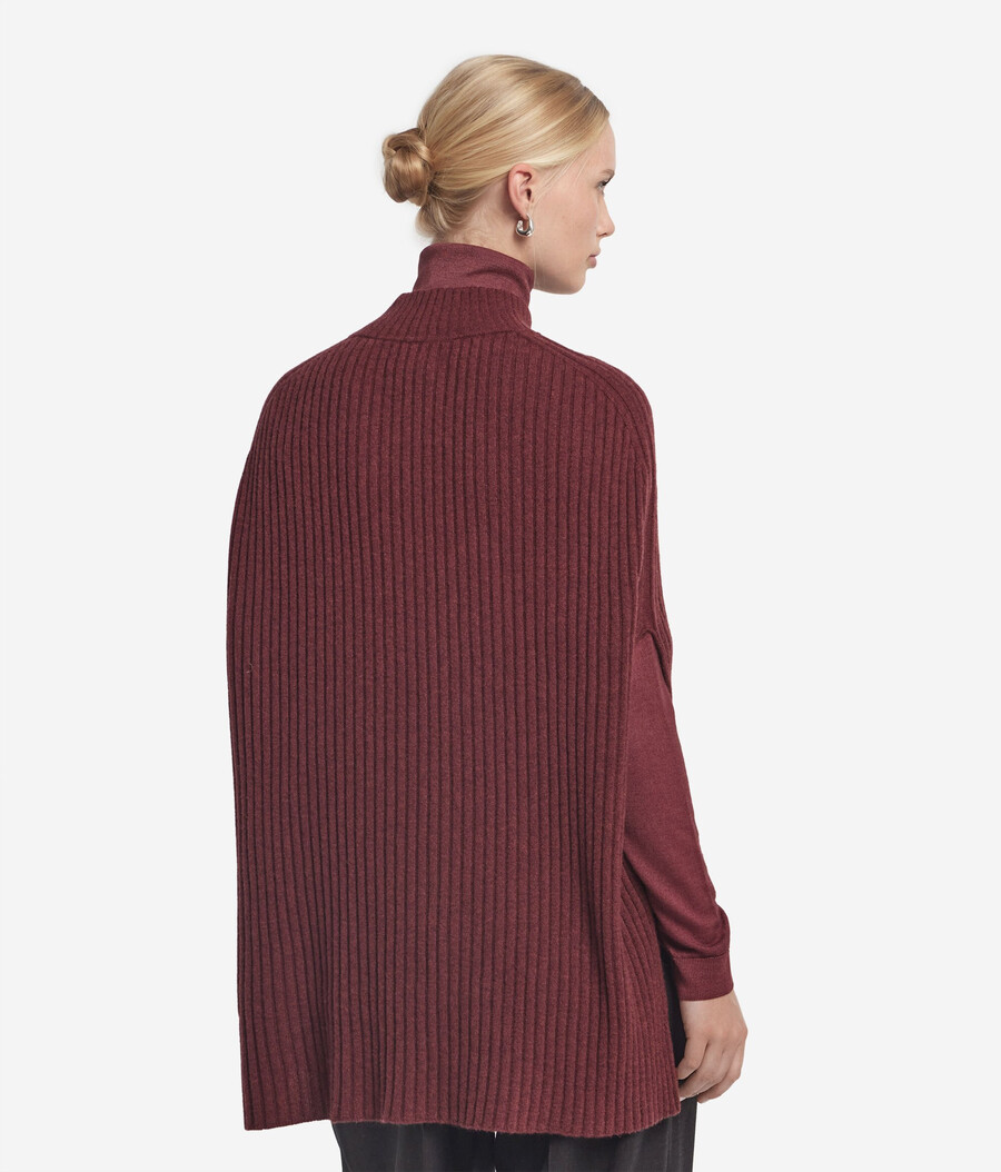 mantella in ultrasoft cashmere a coste