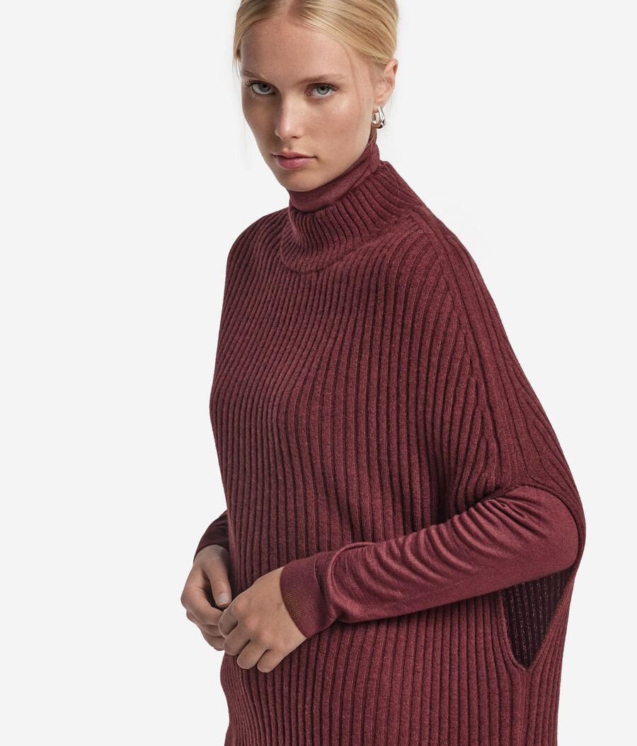 mantella in ultrasoft cashmere a coste