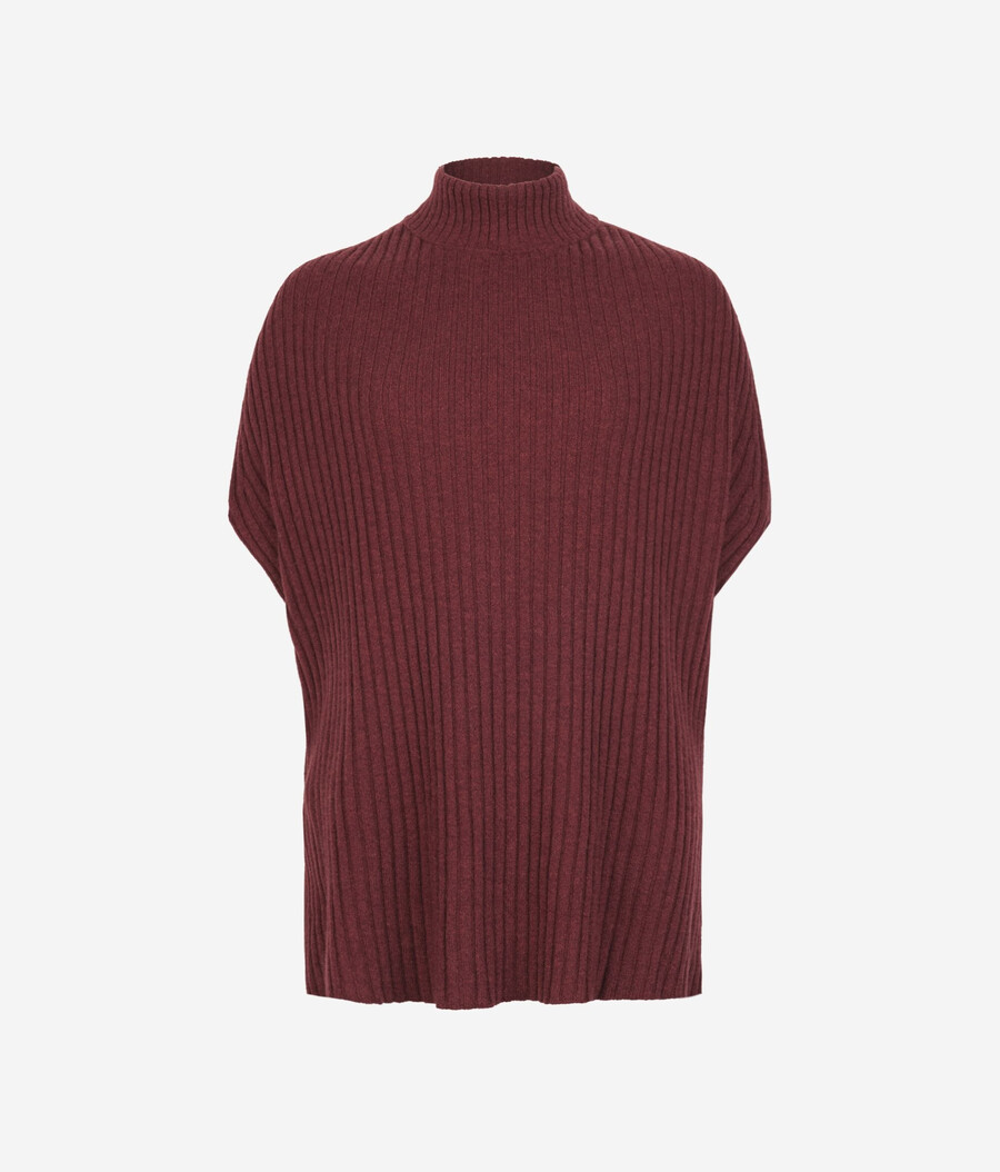 mantella in ultrasoft cashmere a coste