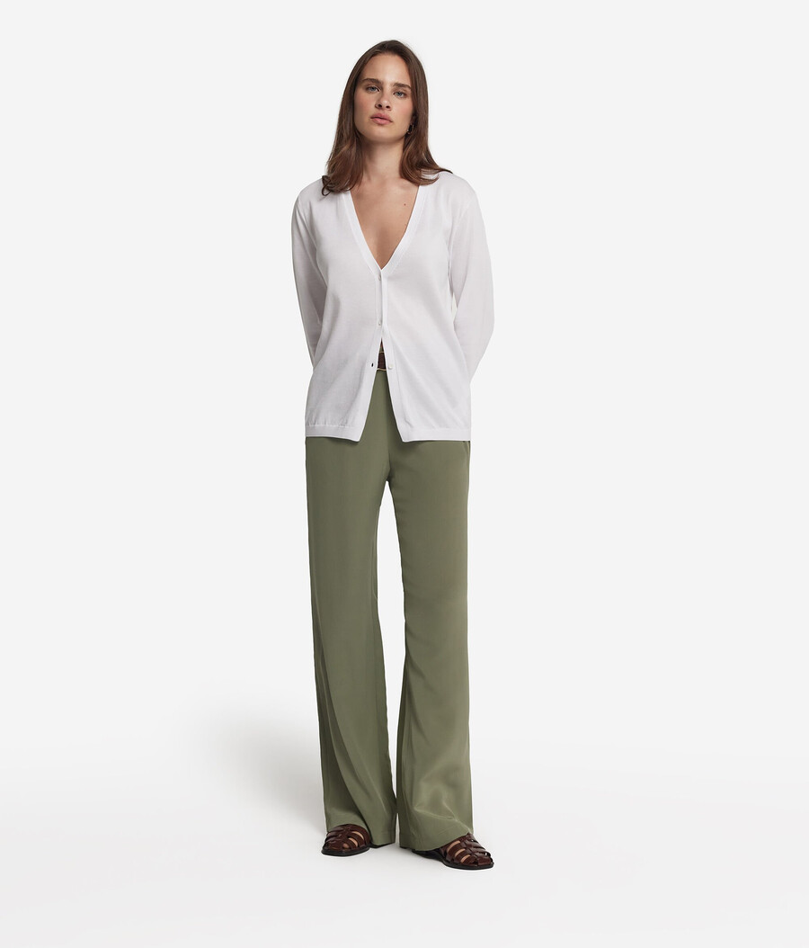 cardigan in cotone a maniche lunghe fresh