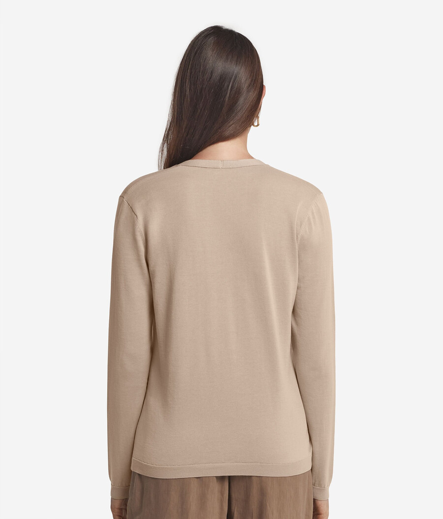cardigan in cotone a maniche lunghe fresh