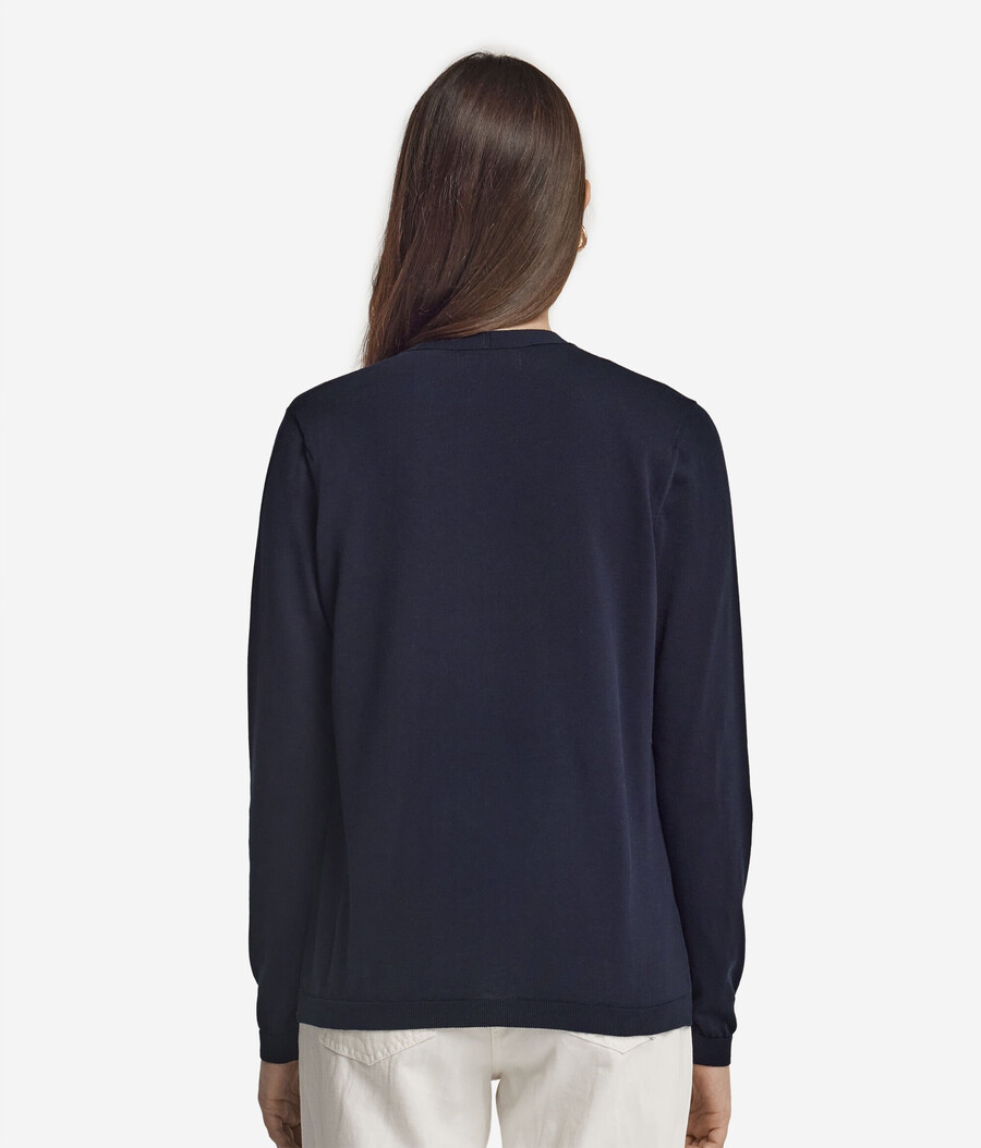 cardigan in cotone a maniche lunghe fresh