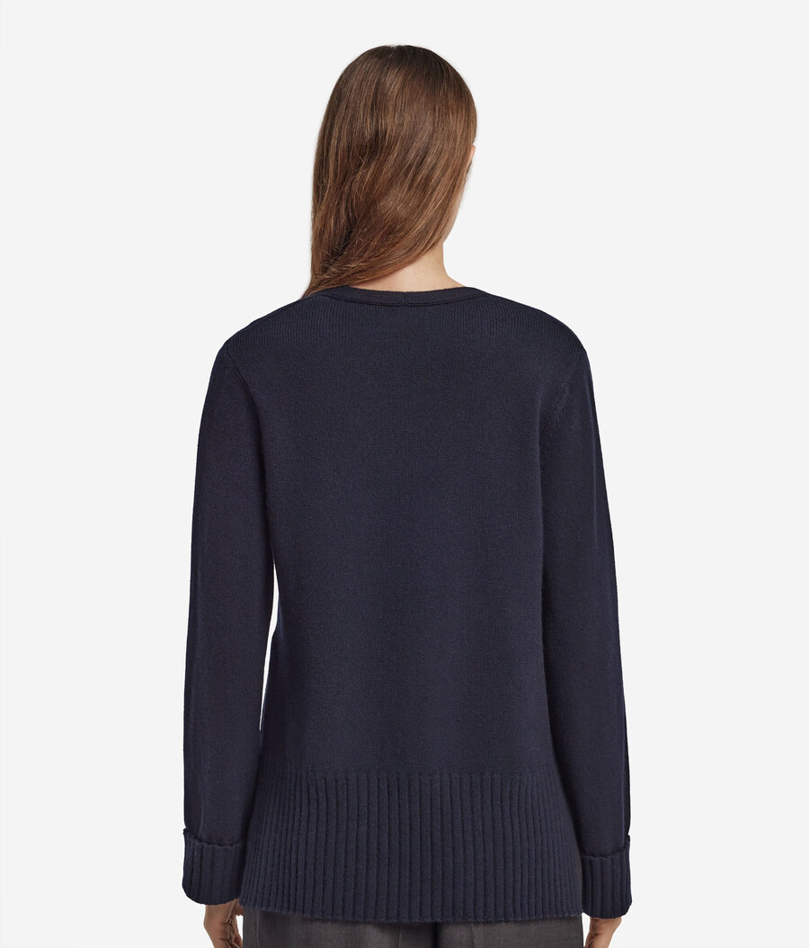 cardigan con scollo a v in cashmere ultra morbido