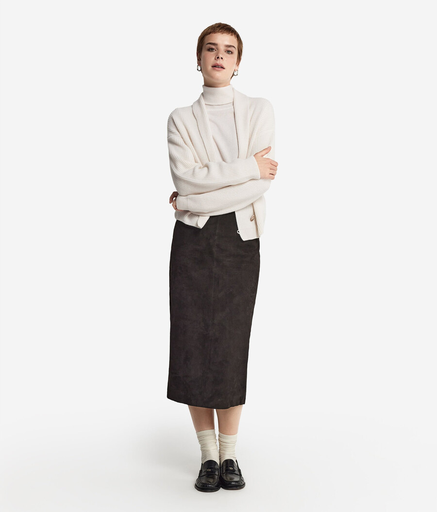 cardigan scialle in cashmere ultra morbido