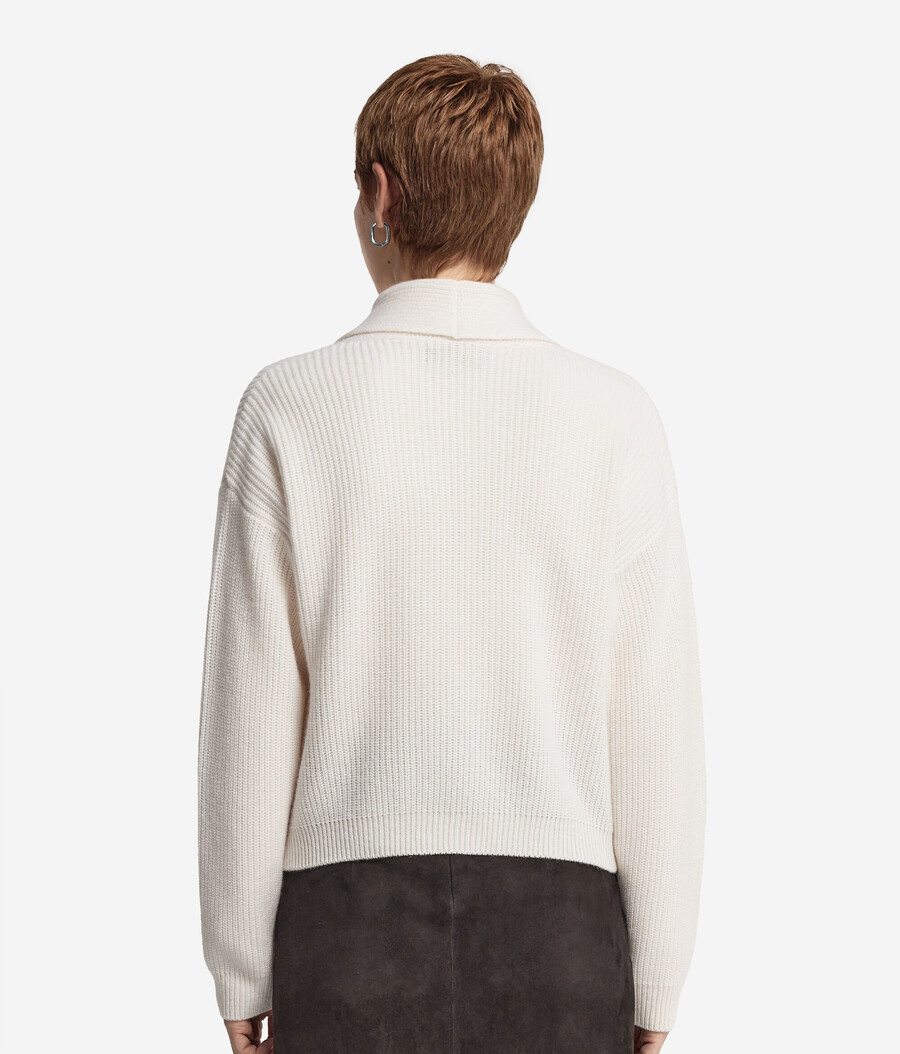 cardigan scialle in cashmere ultra morbido