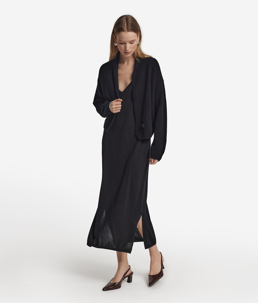 cardigan scialle in cashmere ultra morbido