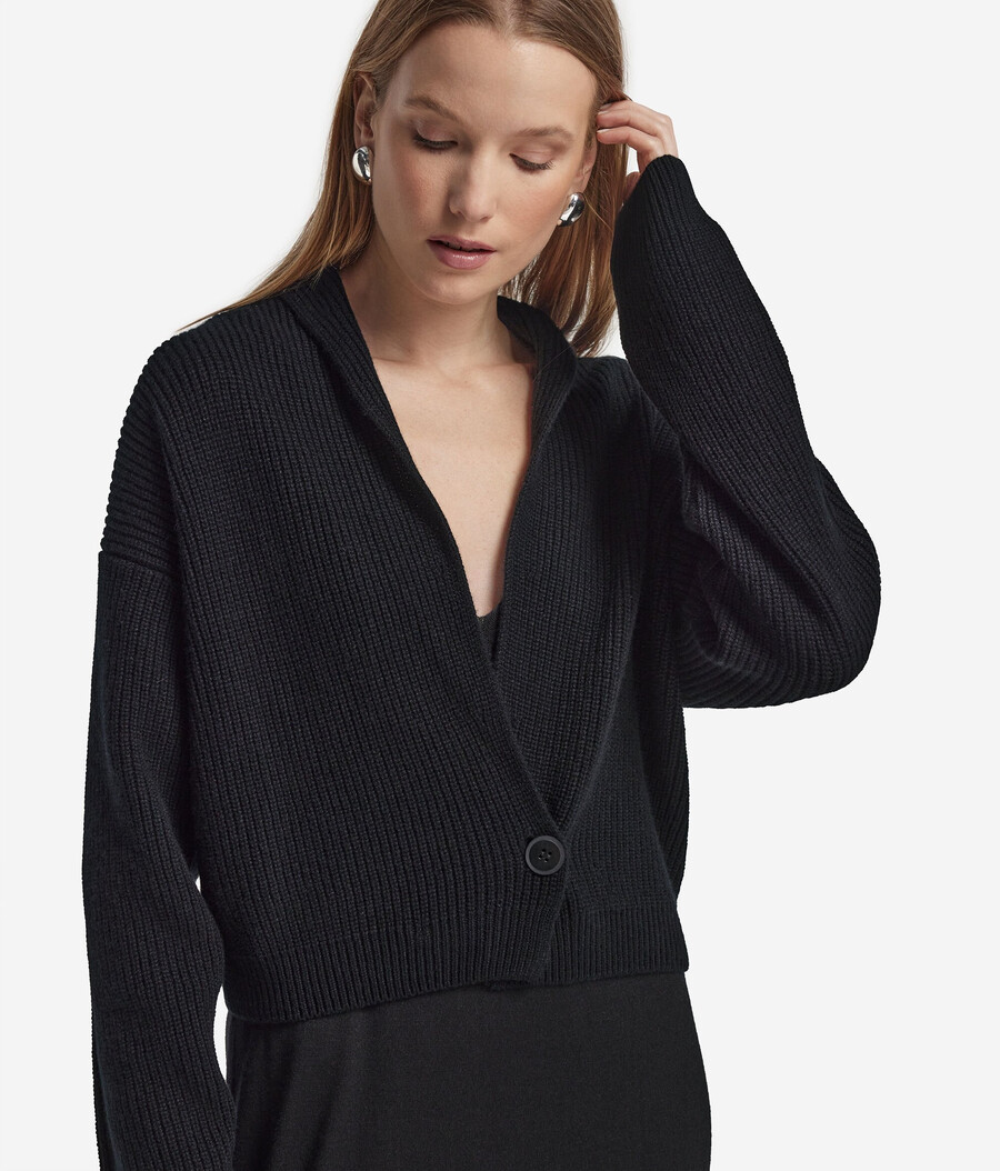 cardigan scialle in cashmere ultra morbido