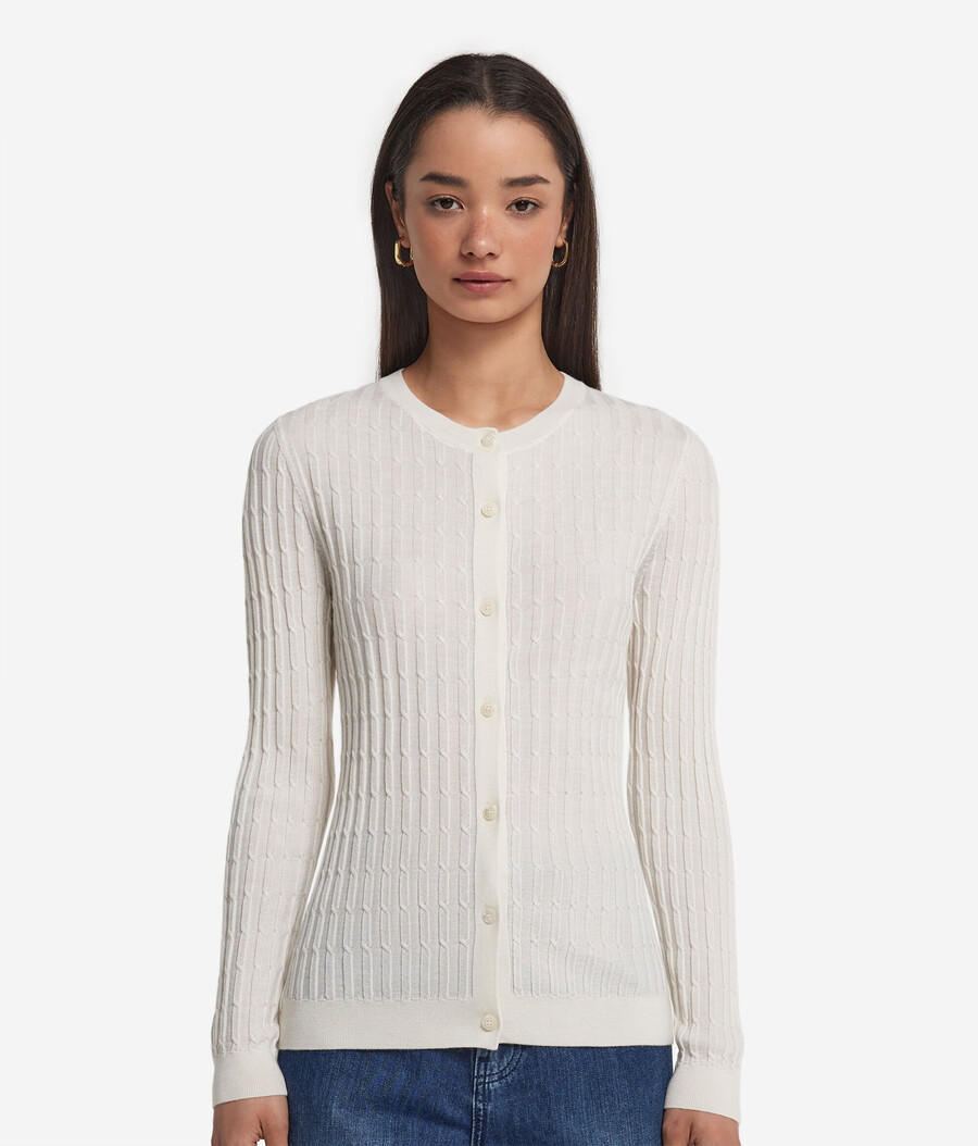 cardigan in maglia di cashmere ultrafine