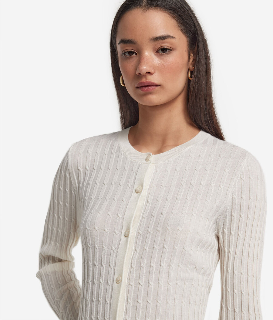 cardigan in maglia di cashmere ultrafine