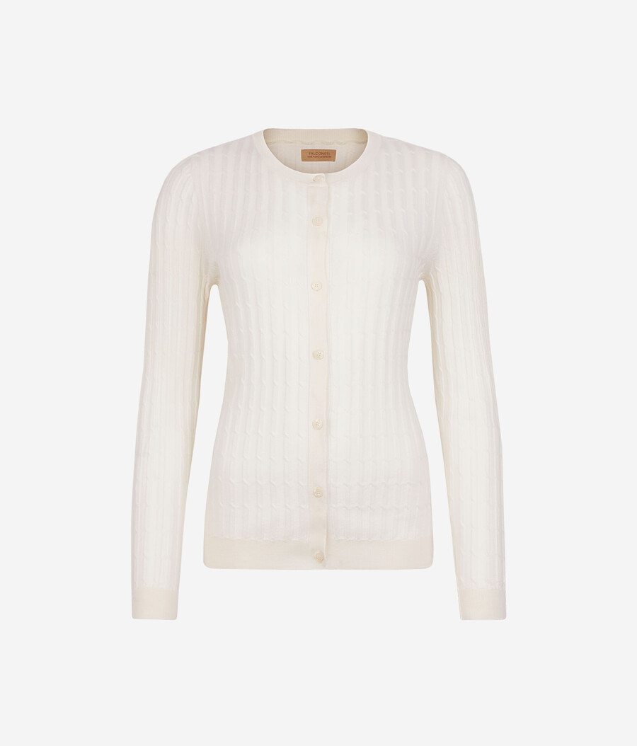 cardigan in maglia di cashmere ultrafine