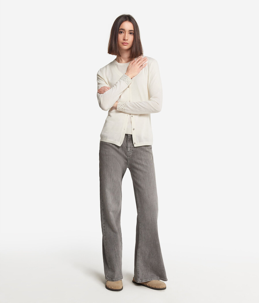 maglione in cashmere ultrafine con strass
