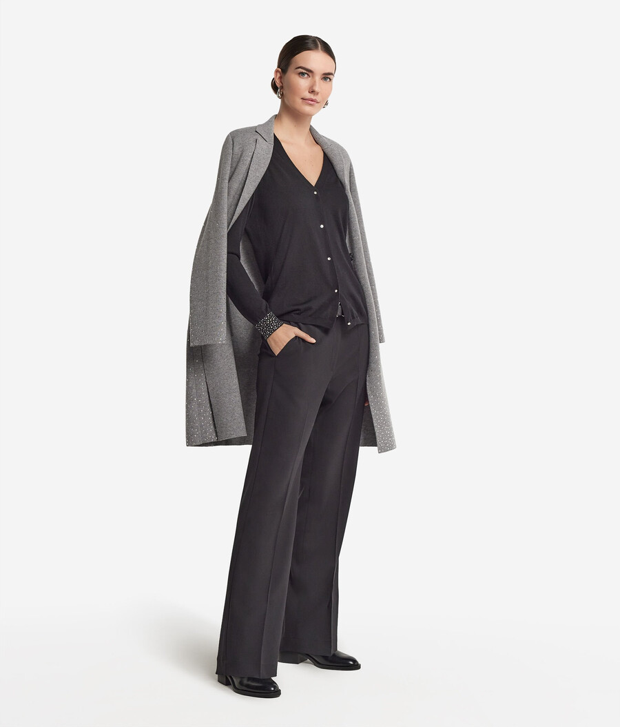 maglione in cashmere ultrafine con strass