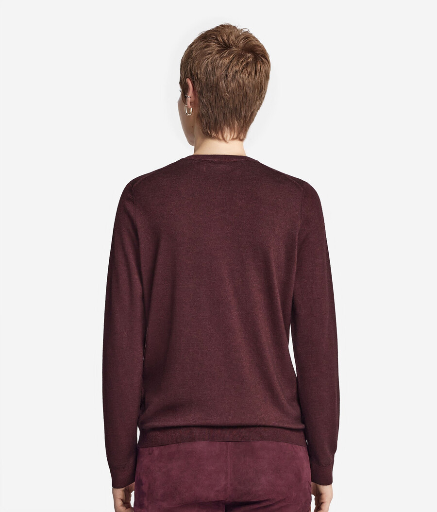 cardigan girocollo in cashmere ultrafine