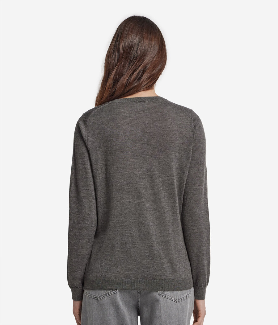 cardigan girocollo in cashmere ultrafine