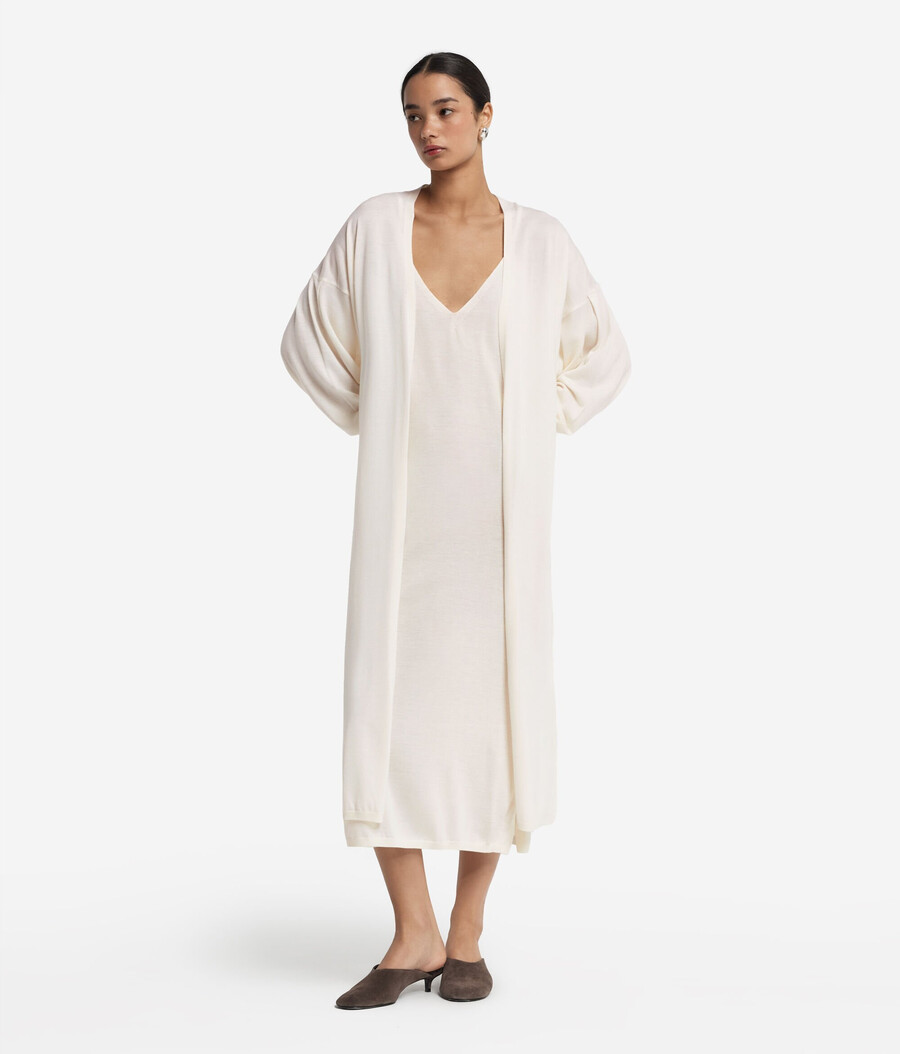 cardigan lungo in cashmere ultrafine
