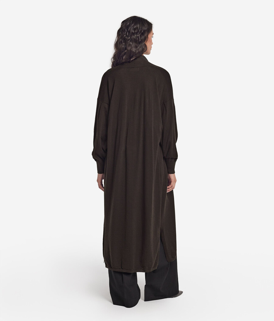 cardigan lungo in cashmere ultrafine