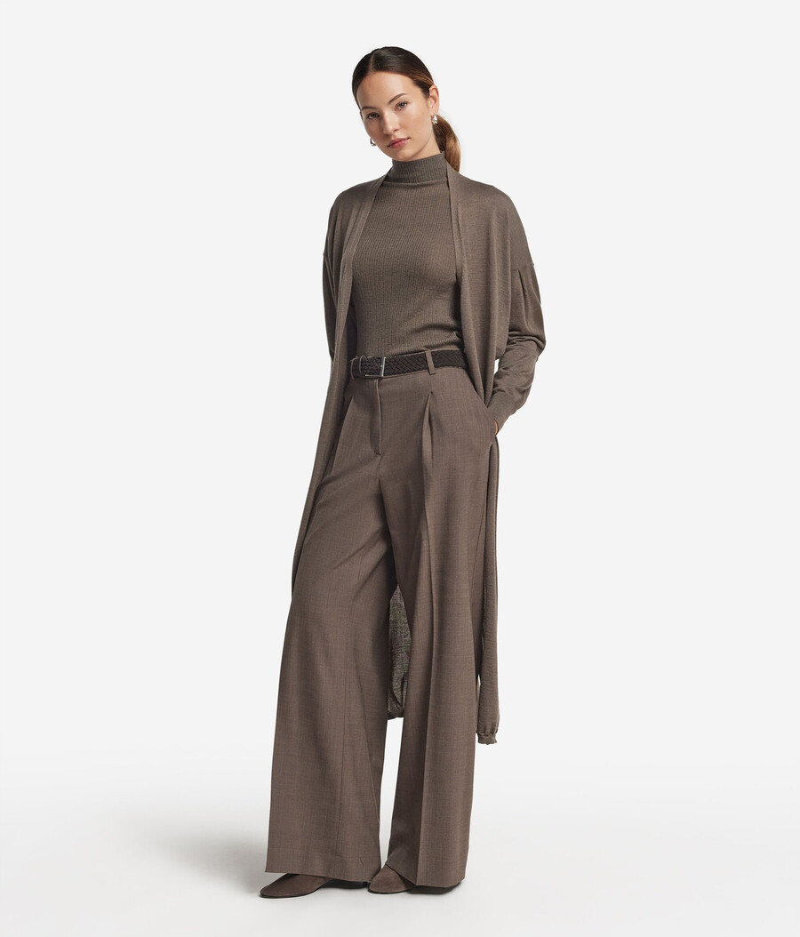 cardigan lungo in cashmere ultrafine