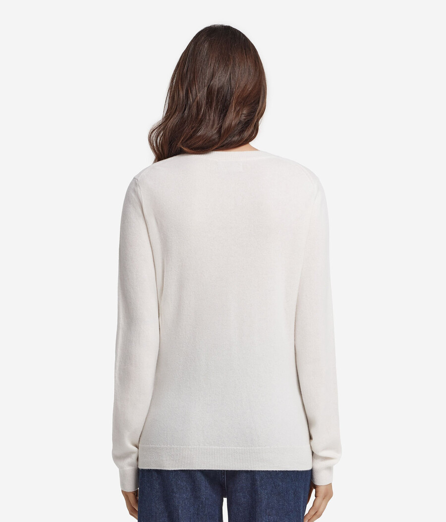 cardigan girocollo in cashmere ultra morbido