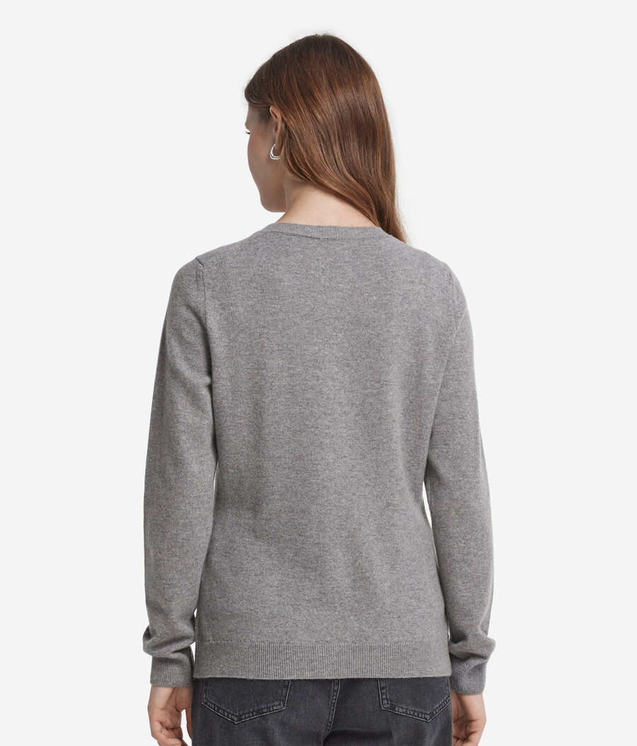 cardigan girocollo in cashmere ultra morbido