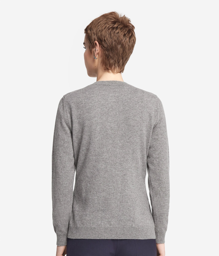 cardigan girocollo in cashmere ultra morbido