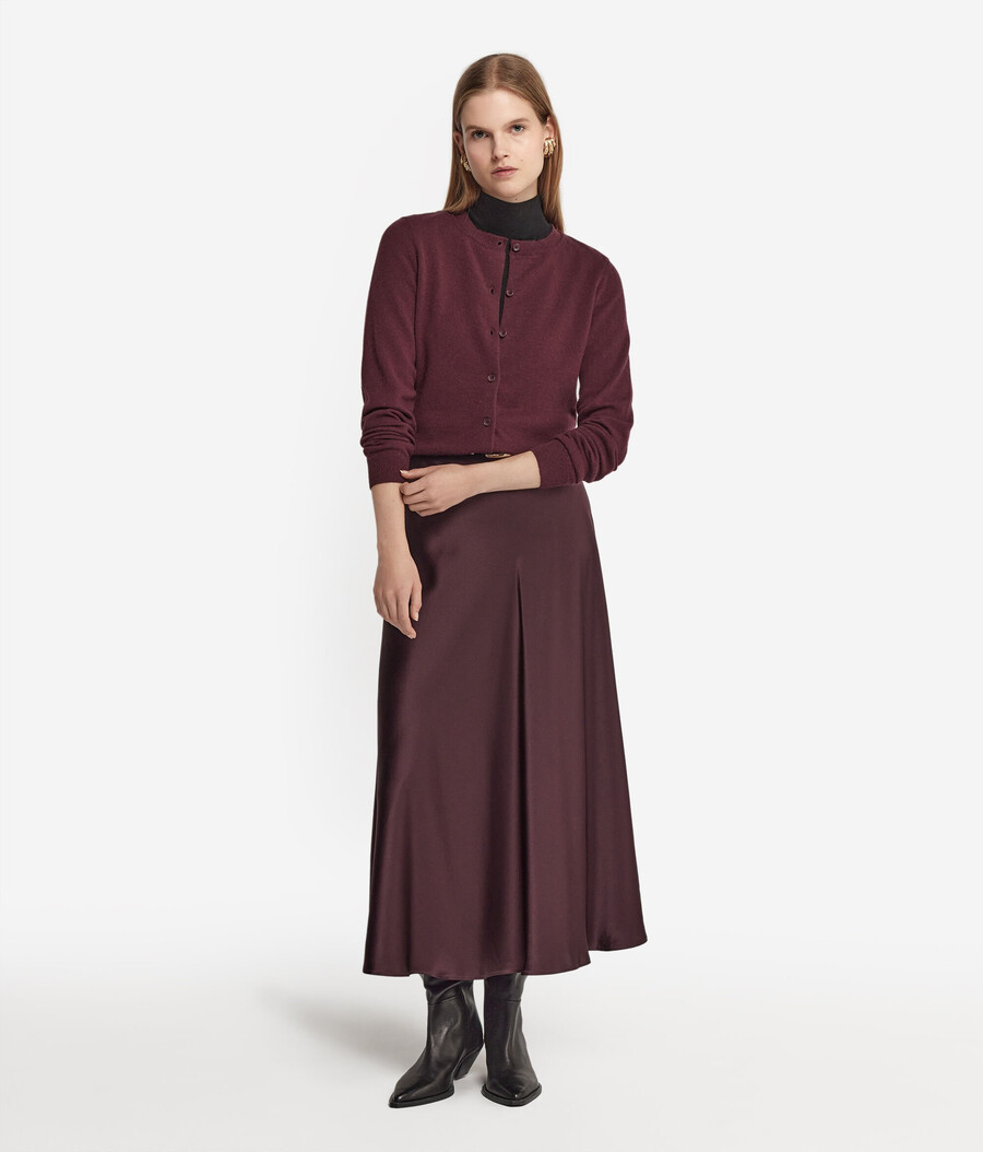cardigan girocollo in cashmere ultra morbido