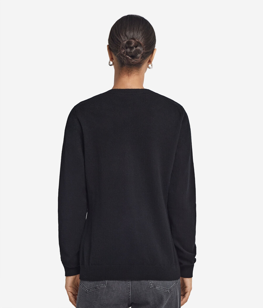 cardigan girocollo in cashmere ultra morbido