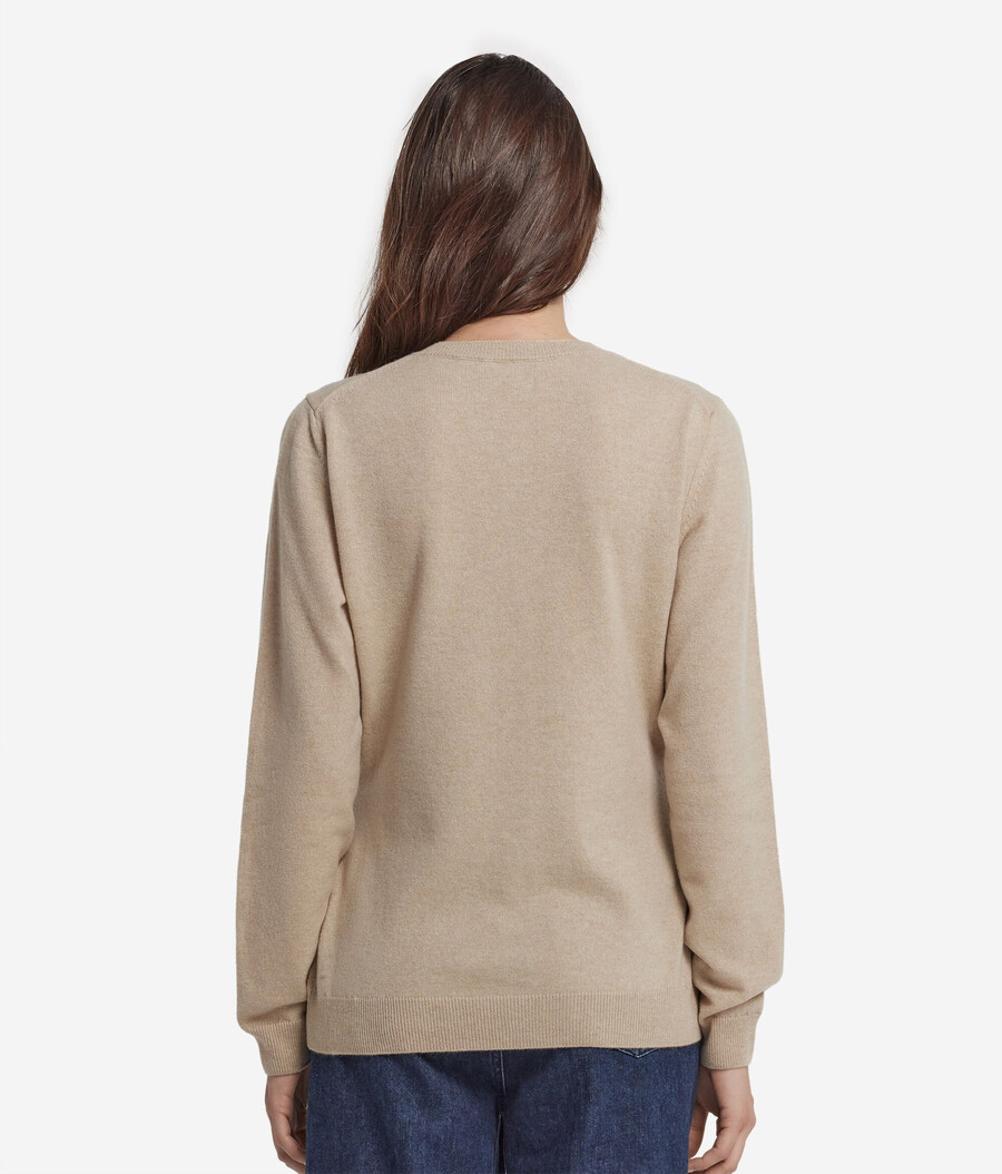 cardigan girocollo in cashmere ultra morbido