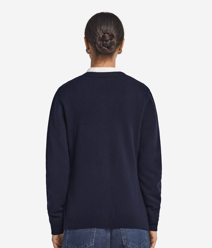 cardigan girocollo in cashmere ultra morbido