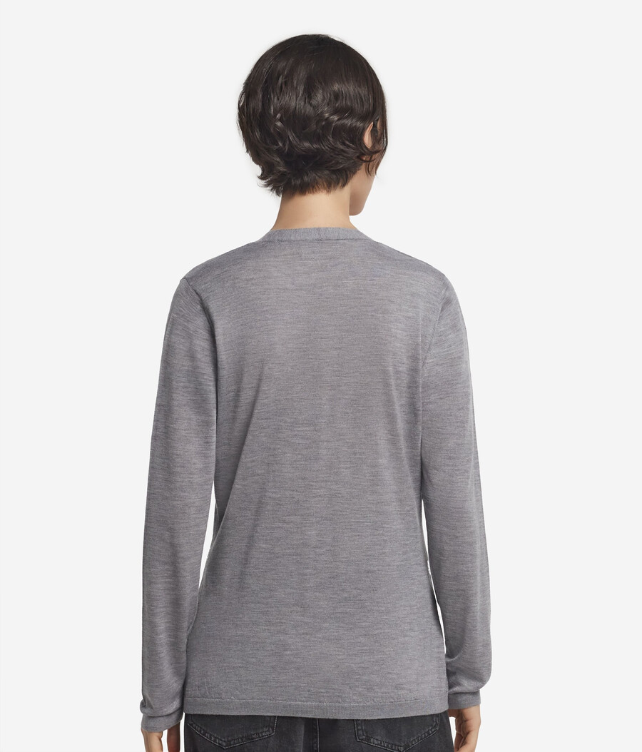 cardigan con scollo a v in cashmere ultrafine
