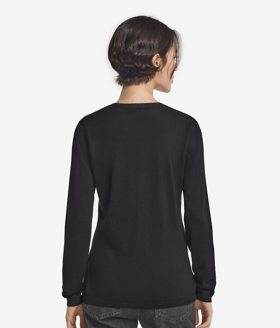 cardigan con scollo a v in cashmere ultrafine