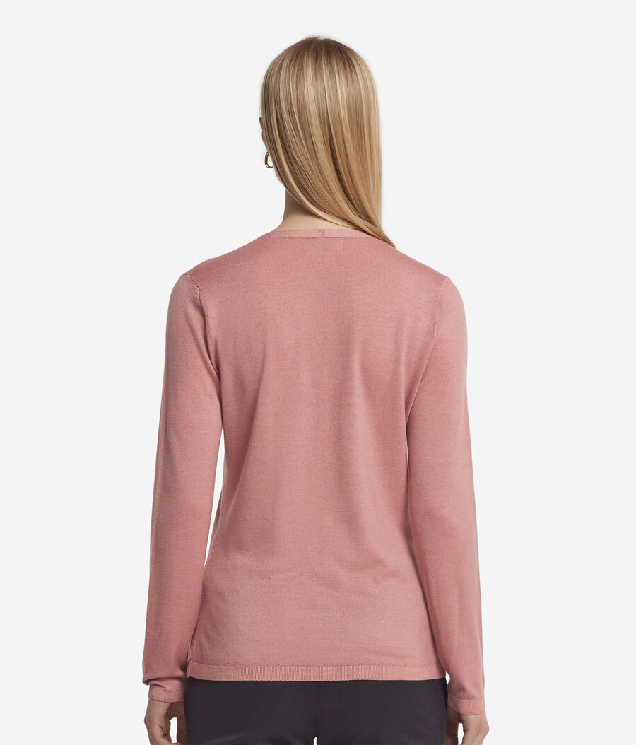 cardigan con scollo a v in cashmere ultrafine