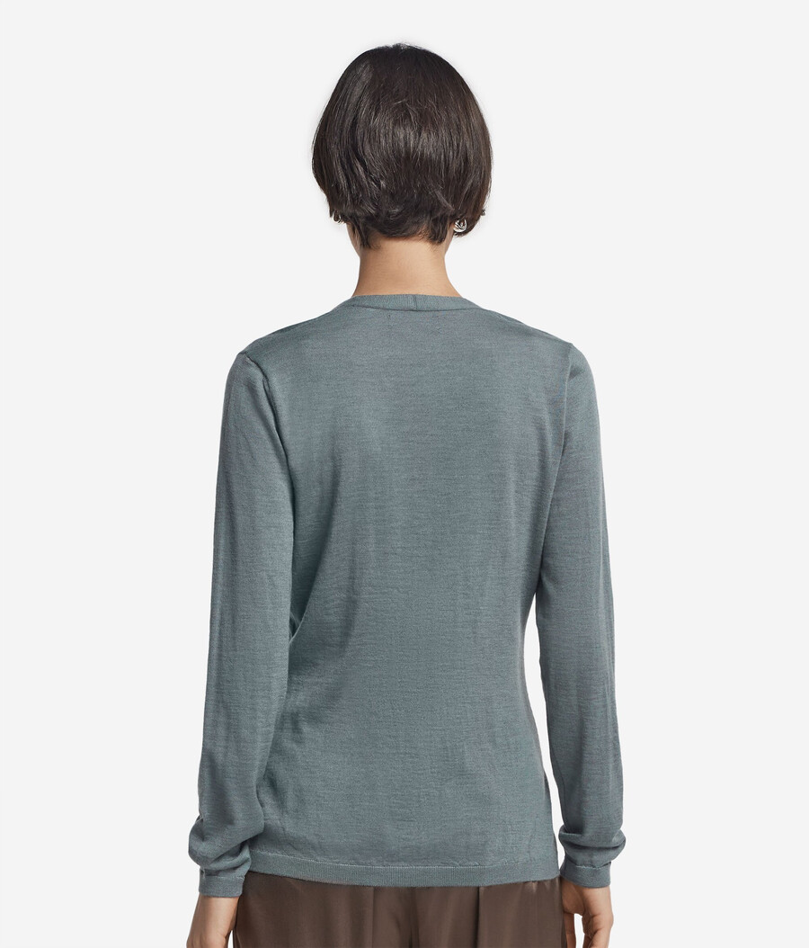 cardigan con scollo a v in cashmere ultrafine