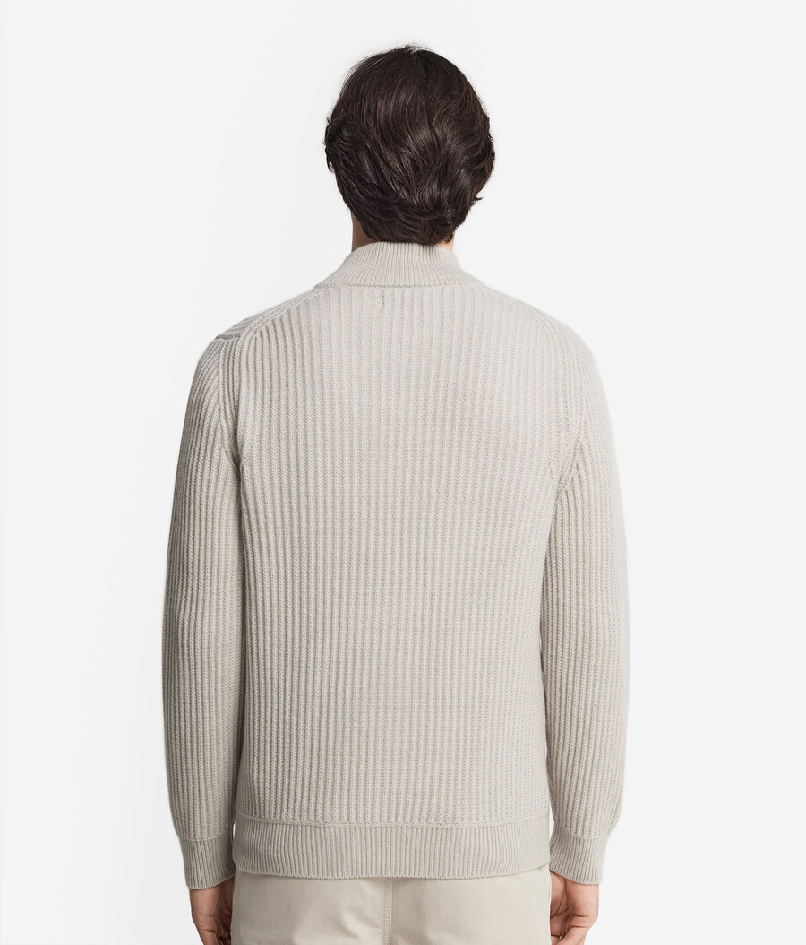 cardigan in cashmere ultra morbido a coste