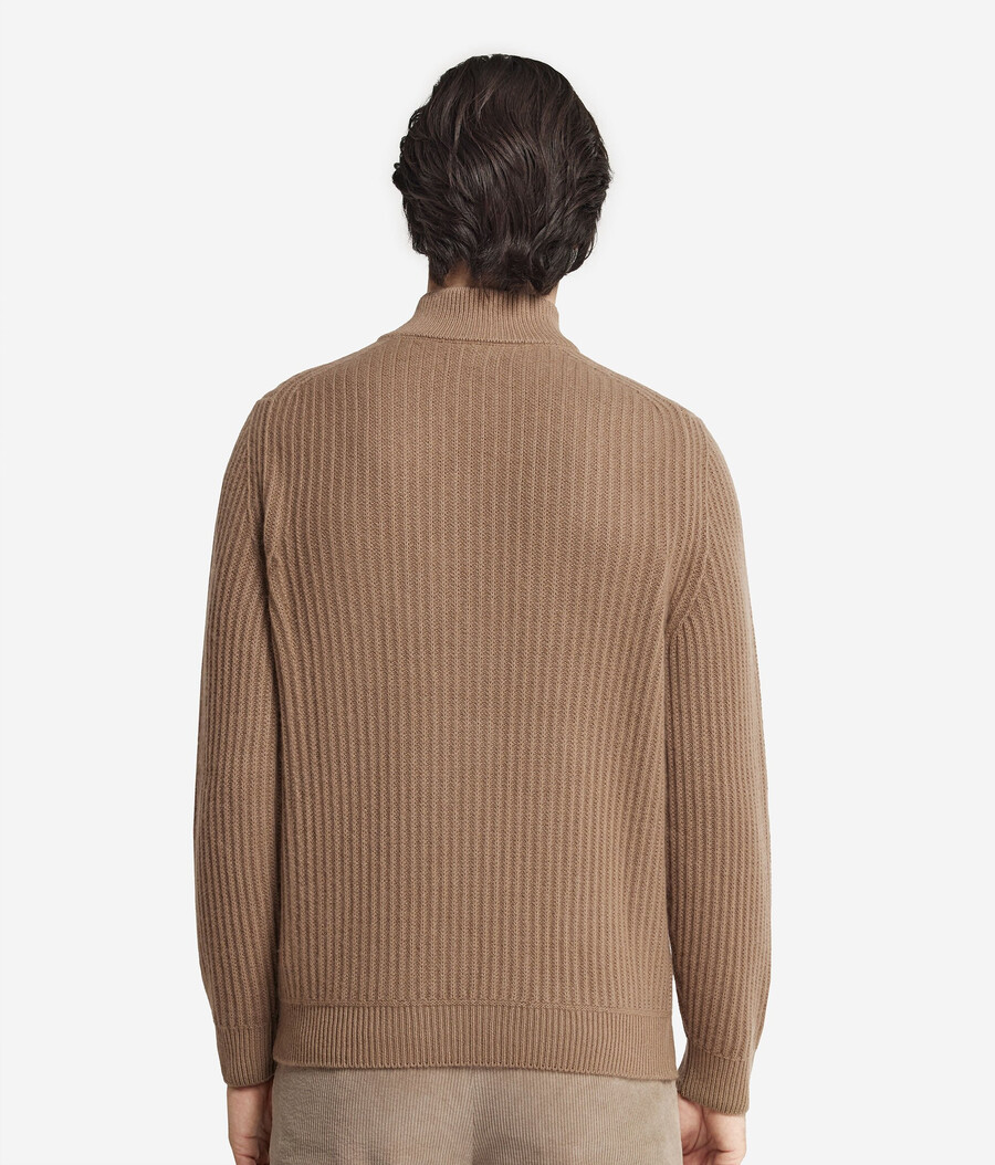 cardigan in cashmere ultra morbido a coste