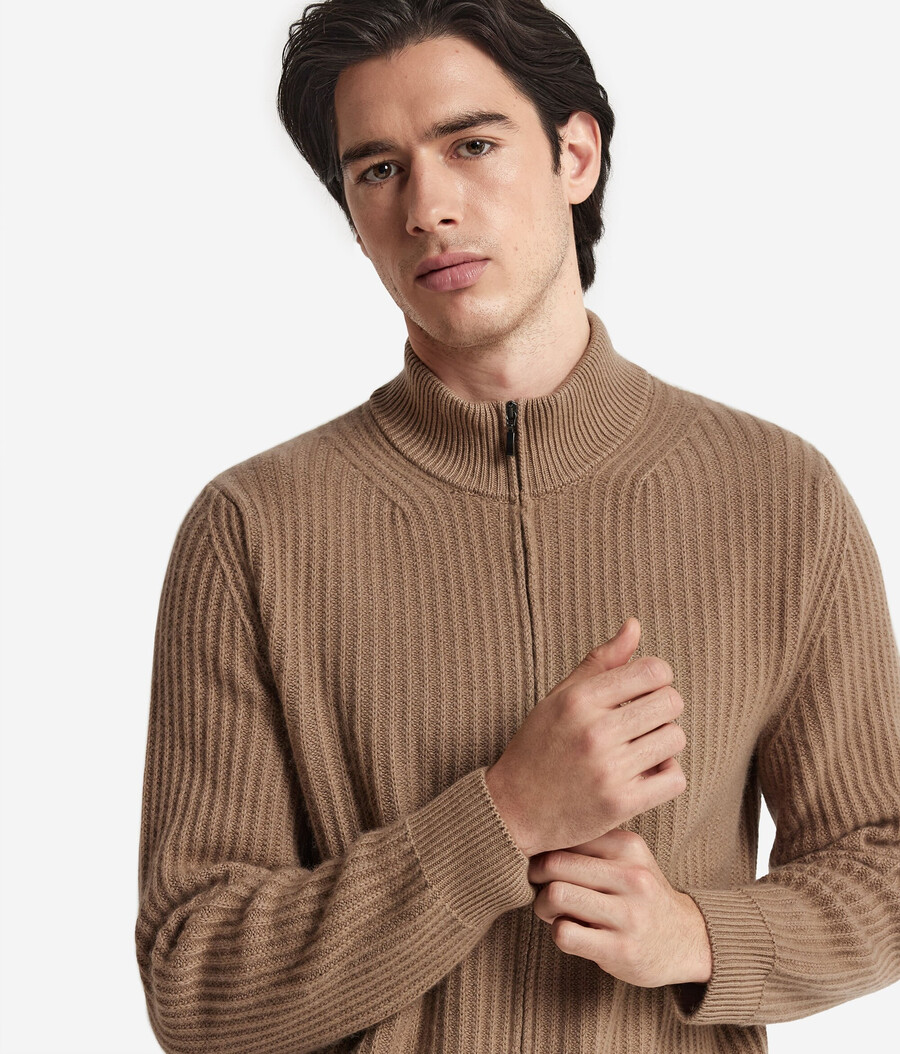 cardigan in cashmere ultra morbido a coste