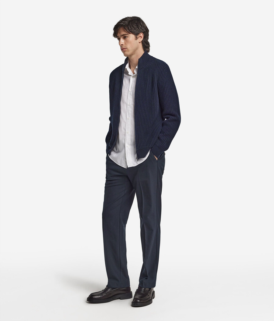 cardigan in cashmere ultra morbido a coste