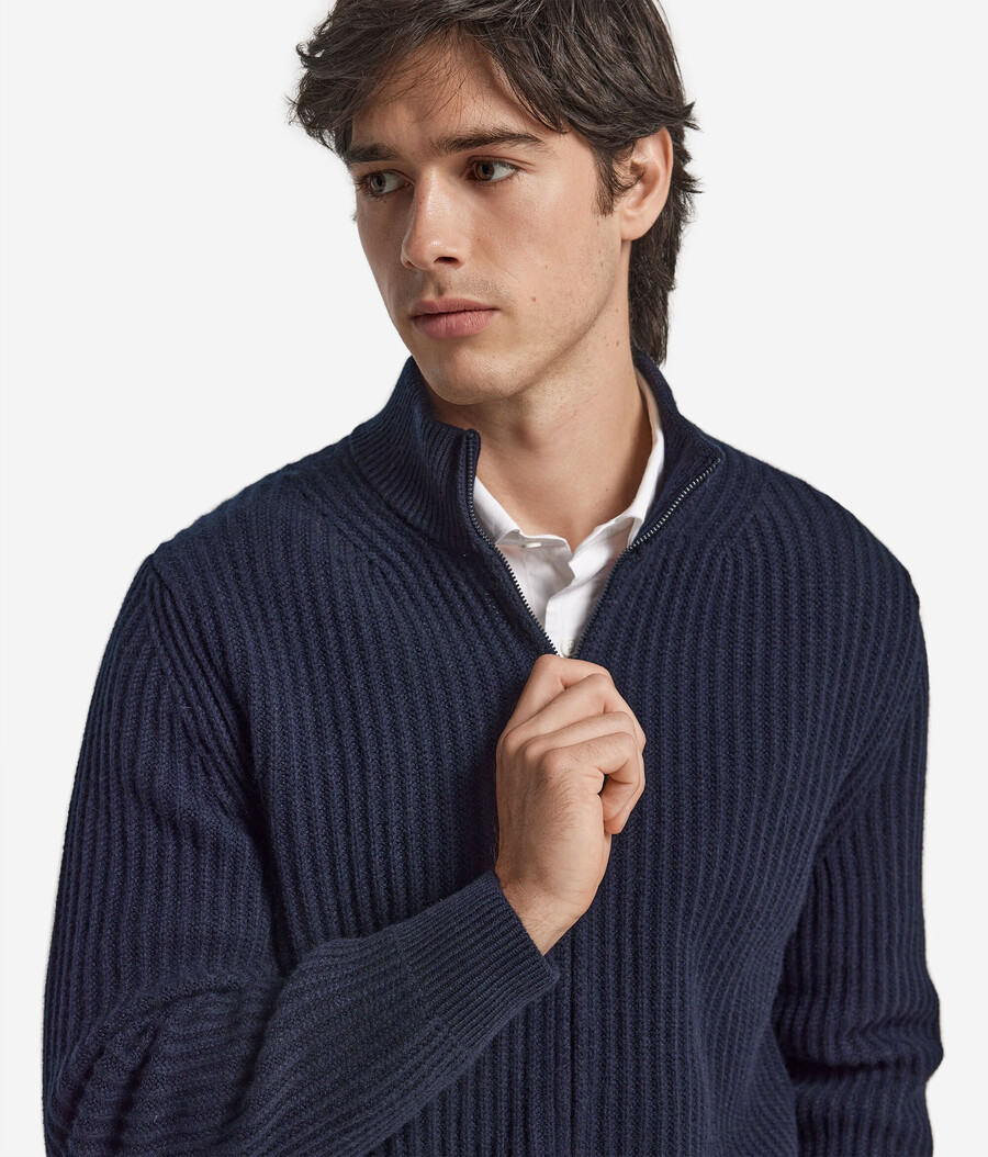 cardigan in cashmere ultra morbido a coste