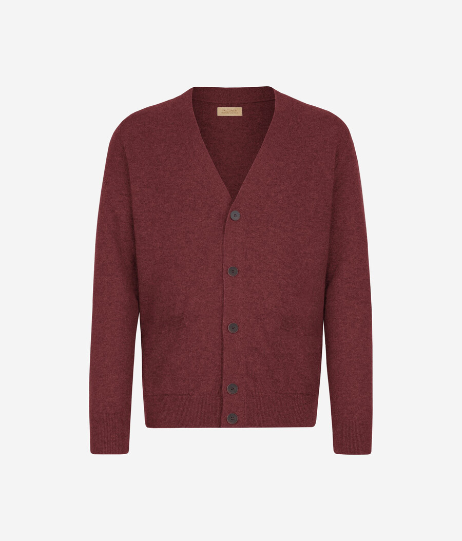 cardigan in cashmere ultra morbido con bottoni