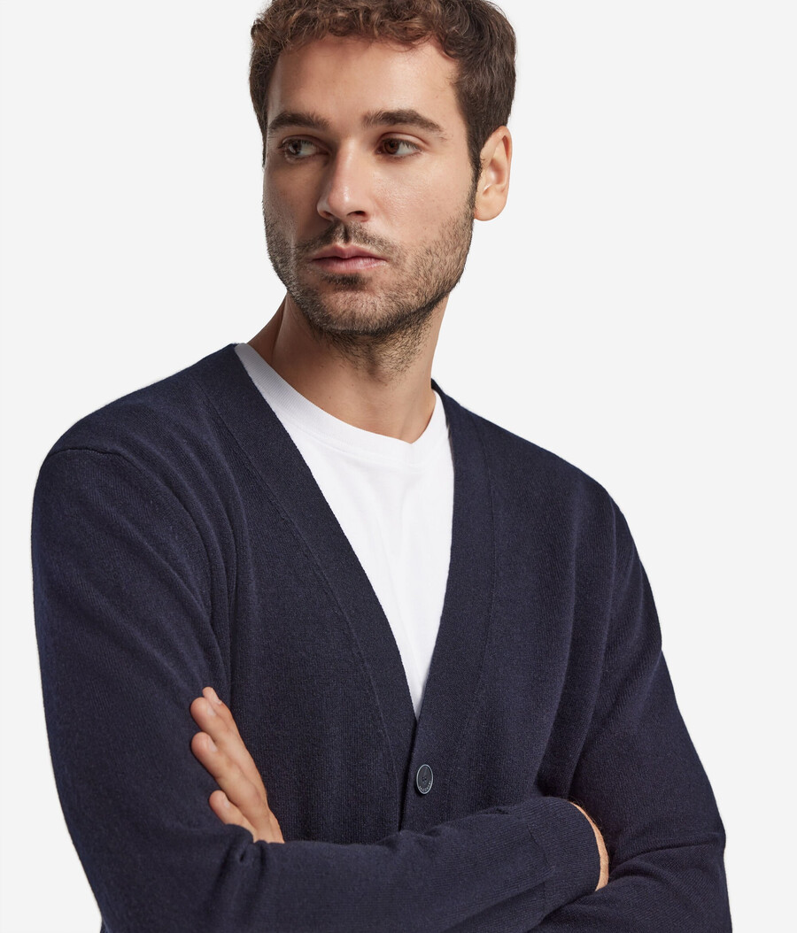 cardigan in cashmere ultra morbido con bottoni