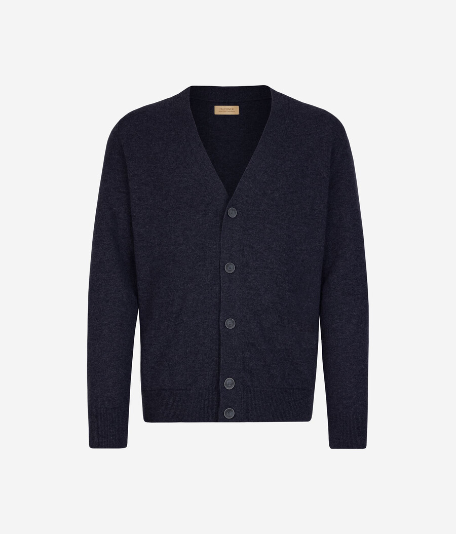 cardigan in cashmere ultra morbido con bottoni