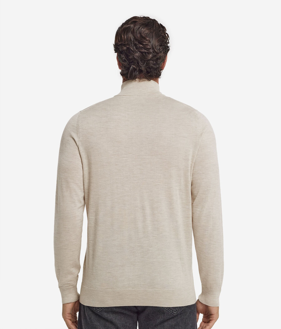 cardigan in cashmere con cerniera