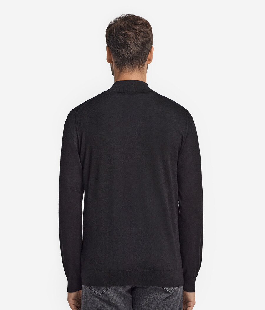 cardigan in cashmere con cerniera