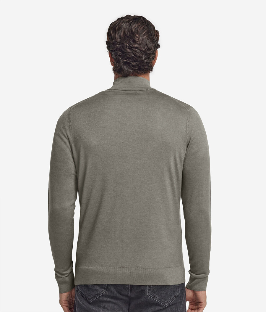 cardigan in cashmere con cerniera