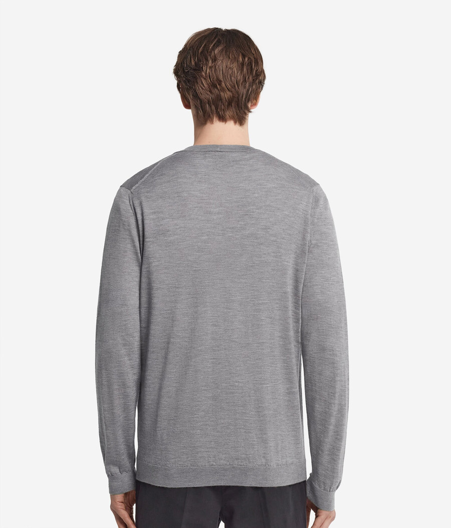 cardigan in cashmere con bottoni
