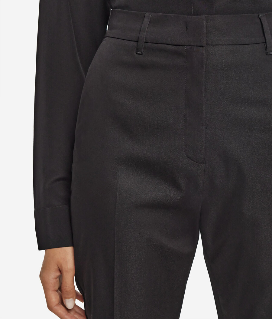 pantaloni a sigaretta con cerniera