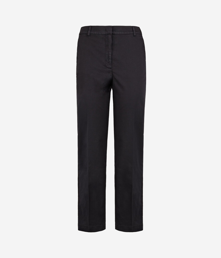 pantaloni a sigaretta con cerniera