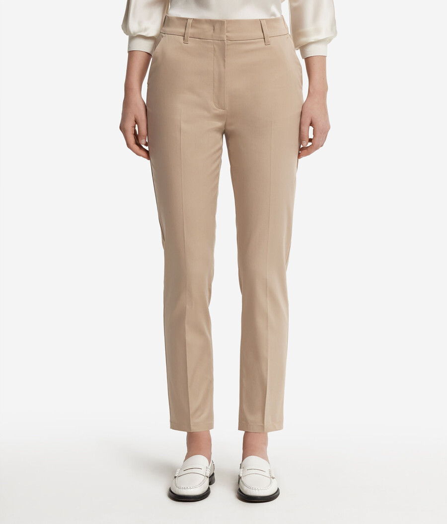 pantaloni a sigaretta con cerniera